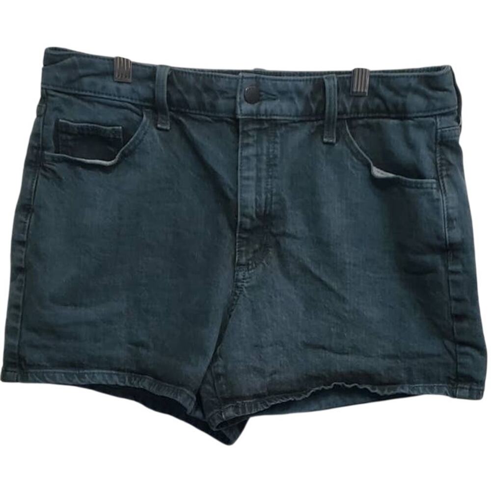 Universal Thread Vintage Midi Green High Rise Denim Jean Shorts Size 10